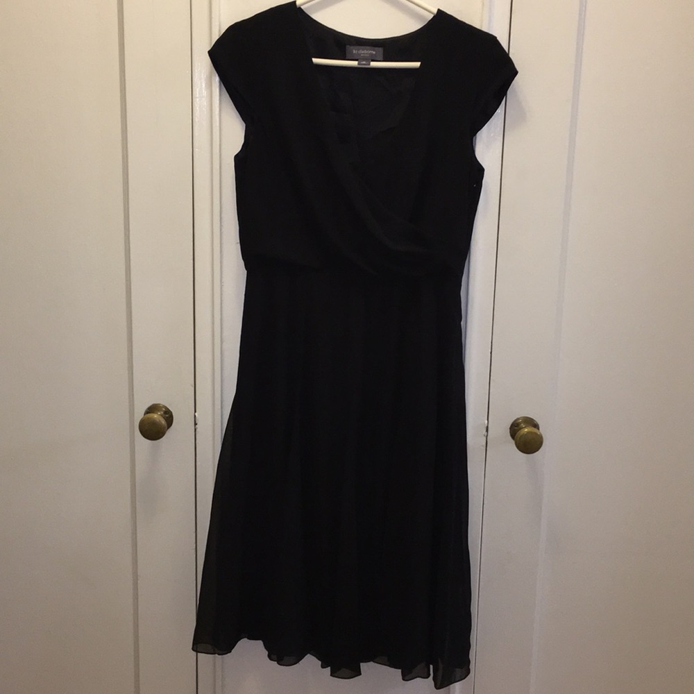 Silky black dress